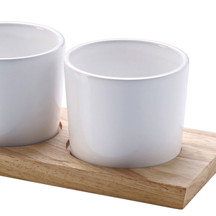 Continenta Tabla 29X9 con 3 Bolsillos, Altura 1.5 cm, Madera del Árbol de la Goma